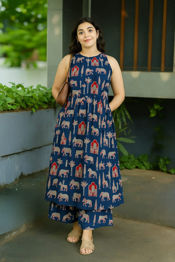 Blue Elephant Floral Melody Cotton Co-ord Set