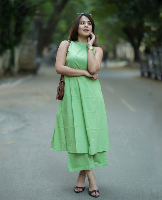 Fresh Mint Sleeveless Co-ord Set